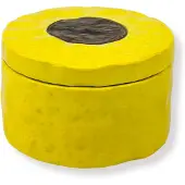 Housevitamin Storage jar - English Liquorice - Yellow - 9x9x6cm