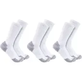 Carhartt Midweight Cotton Blend Crew Sock 3 Pair white (100) M