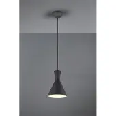 Meine Wunschleuchte LED Pendelleuchte 1flammig Metall Lampenschirm Ø20cm Schwarz über Esszimmertisch
