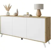 Lookway KOMMODE SANAYI III Eiche Artisan/Matte Weiß