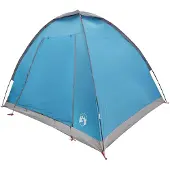 vidaXL Campingzelt 2 Personen Blau Polyester und Stahl