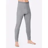 Witt Lange Unterhose "Hose lang Hose lang 2 Stück", Herren, Gr. 6, 2 Stk., Feinripp, schwarz, grau, meliert, Feinripp, , Unterhosen Lange Unterhose