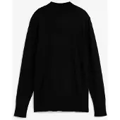 Bonprix Strickpullover aus Strickmaterial, atmungsaktiv, pflegeleicht, mit Stehkragen