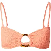 Roxy Bandeau-Bikini-Top "Sunshine Bandeau", Damen, Gr. L, orange (rot orange), Obermaterial: 89% Polyester, 11% Elasthan., Bikini-Oberteile Bandeau-Bikini-Top