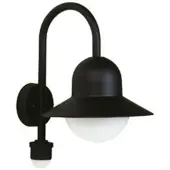 Albert Gebr. Wandleuchte LB25 Aluguss schwarz m. BM