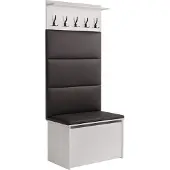 KOBI Schuhschrank mit Sitz und Kleiderbügel ANDY