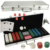 Pricenet Pokerset im Koffer mit 500 Chips und 2 Kartenspielen