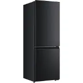 Hanseatic Kühl-/Gefrierkombination "HKGK14349D", Energieeffizienz: D, schwarz (schwarz, edelstahlfarben), Rechtsanschlag, Kühlschränke, inkl. 3 Jahre Herstellergarantie, Kühl-/Gefrierkombination