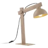 TK Lighting Tischleuchte OSLO SABIA 16129, Beige, E27-Fiassung