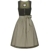 Nübler Midi Dirndl Feli in Dunkelgrün | Gr.: 44
