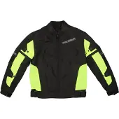 Modeka X-Vent Kinder Motorrad Textiljacke, schwarz/neon, 164