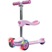 Razor Rollie Dreirad-Roller für Kinder ab 30 Monaten, LED-Licht, Rosa