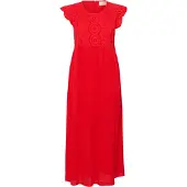 Cream Midikleid "Kleid CRZita", Damen, Gr. 40, N-Gr, rot (high risk rot), Obermaterial: 100% Viskose CV., Kleider Midikleid
