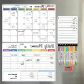 OEM Magnetische Kalender für den Kühlschrank mit Marker und Wisser
