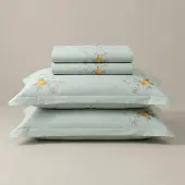 Svilanit Bestickte PREMIUM Baumwoll-Satin-Bettwäsche Molly