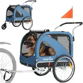 Sepnine 10202B Haustieranhänger, faltbar, 40KG, Räder 50cm - Blau