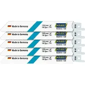 Hazet 9234X-150/5, Säbelsägeblatt, Edelstahl, Stahl, Blau, Weiß, 22,5 cm, 5 Stück(e), Deutschland