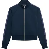 Superdry für Damen. W2012677A Essential Logo Zip Sweatshirt navy (XL), Lässig, Sportlich, Baumwolle, Langarm, Marine