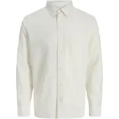 Jack & Jones Langarmhemd "JJEBREEZE LINEN BLEND SHIRT L/S SN" mit Knopfleiste