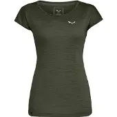 Salewa T-Shirt Puez Melange Dry Damen Dark Olive Melange-XS