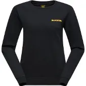 La Sportiva Climbing on The Moon Sweatshirt Women nero/giallo (K04Y08) M