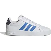 Adidas Sneaker SPORTSWEAR "GRAND COURT 3.0 KINDER UND TEENS", Mädchen, Gr. 39, cloud weiß, lucid ray blau, aurora onix, Synthetik, Textil, Schuhe Sneaker, für Kinder & Jugendliche