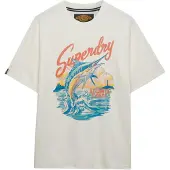Superdry für Herren. M1012355A Maritimes T-Shirt off-white (3XL), Weiß, Lässig, Baumwolle, Kurzarm