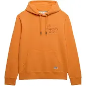 Superdry für Herren. M2014538A Sweatshirt 1954 Firma orange (S), Lässig, Baumwolle