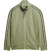 Superdry für Herren. M2014312A Tech Cult Loose Track Jacket grün (L), Lässig, Baumwolle