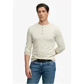 Superdry Slub Grandad Langarm-t-shirt