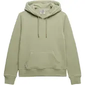 Superdry Kapuzensweatshirt "Essential Logo Emb Hood Hb", Damen, Gr. S, grün (dusty sage), Sweatware, Obermaterial: 100% Baumwolle, unifarben, Rundhals, Rippbündchen, Sweatshirts Kapuzensweatshirt
