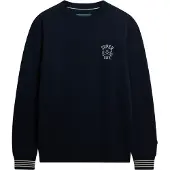 Superdry für Herren. M2014281A Athletic Club Crew Sweatshirt navy (L), Lässig, Baumwolle, Marine