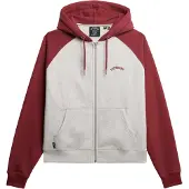 Superdry für Damen. W2012476A Essential Logo OSZ Raglan Sweatshirt rot (M), Lässig, Baumwolle