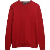 Superdry für Herren. M6110691A Pullover Essentials rot (XXL), Lässig, Baumwolle