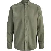 Jack & Jones Breeze Band Linen Blend Langarmhemd
