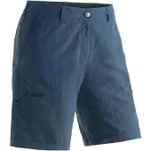 Maier Sports Funktionshose "Nidda", Damen, Gr. 38, Normalgrößen, blau (jeansblau), 100% Polyamid, Hosen Funktionshose, Robuste und vielseitige Funktions-Bermuda, ideal zum Wandern