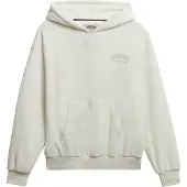 Superdry für Damen. W2012545A Sudadera Country Club Velour Loose Hood weiß (L), Lässig, Polyester