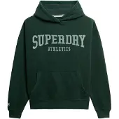 Superdry für Damen. W2012430A Athletic Essentials Entspanntes grünes Sweatshirt (XL), Lässig, Baumwolle