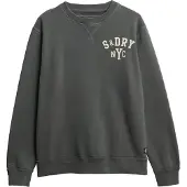 Superdry für Herren. M2014012A Vintage Athletic Crew Sweatshirt dunkelgrau (S), Lässig, Baumwolle