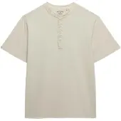 Superdry Classic Cotton Lin Grandad Kurzarm-t-shirt