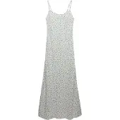 Superdry für Damen. W8012119A Bedrucktes Cami Maxikleid weiß (M), Lässig, Viskose, Ärmellos / Hosenträger