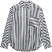 Superdry für Damen. W4010541A Entspanntes Popeline-Hemd navy (M), Lässig, Baumwolle, Langarm, Marine