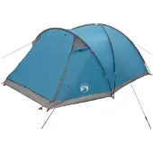 vidaXL Hütten-Zelt 6 Personen Blau Polyester und Stahl