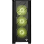 MSI MAG FORGE 330R AIRFLOW, Midi Tower, PC, Schwarz, Transparent, ATX, micro ATX, Mini-ITX, Gehärtetes Glas, Gaming