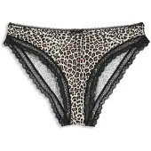 HUGO Slip aus elastischer Mikrofaser mit mittlerer Bundhöhe und Spitzenbesatz Grösse M