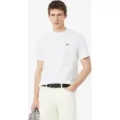 Lacoste Herren Polos & T-Shirts Cotton T-shirt - Wit - Größe L