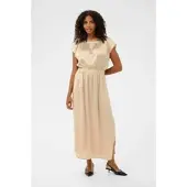 Kaffe Cocktailkleid "Damen Maxikleid KAamara", Damen, Gr. 44, N-Gr, beige (oxford tan), Obermaterial: 100% Polyester PES., Kleider Cocktailkleid