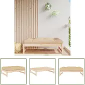 The Living Store Gartenhocker 120x80 cm Massivholz Kiefer