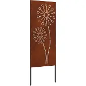 Syfax Garten Sichtschutz-Leinwand Rostig 50 x 140 cm Wetterfeststahl