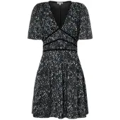 Pepe Jeans für Damen. PL9537733 Schwarzes Mencia-Kleid (S), Lässig, Polyester, Kurzarm